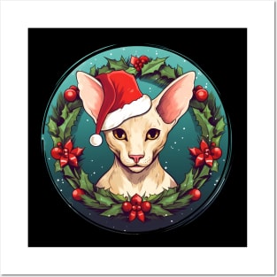 Oriental Shorthair Cat Xmas, Love Cat Posters and Art